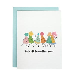 Hats off to another year - Birthday Card