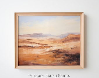 Printable Desert Landscape Art: Southwestern Farmhouse Decor (Digital Download)
