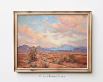 Printable Desert Landscape Art: Southwestern Home Decor (Digital Download)