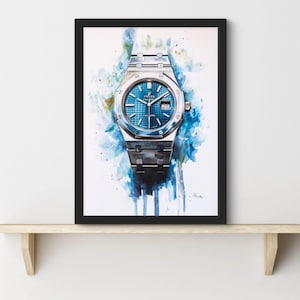 Designer Watch Luxury Fashion Print, Designer Wall Art, Luxury Art for Room, Luxury Fashion Poster, Bedroom Aesthetic Wall Art, Perfect Gift
