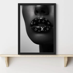 Luxury Fashion Print, Designer Wall Art, Luxury Art for Room, Black & White Luxury Fashion Poster, Bedroom Aesthetic Wall Art