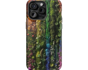 Estuche resistente MagSafe, Mossy Rainbow, iPhone13, 13 Mini, 13Pro, 13ProMax, 14, 14 Plus, 14Pro, 14ProMax, 15, 15 Plus, 15 Pro, 15 Pro Max