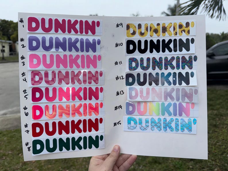 Dunkin’ Donuts Decals - Etsy