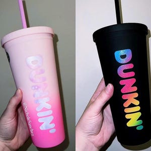 Vasos inspirados en Dunkin’ Donuts