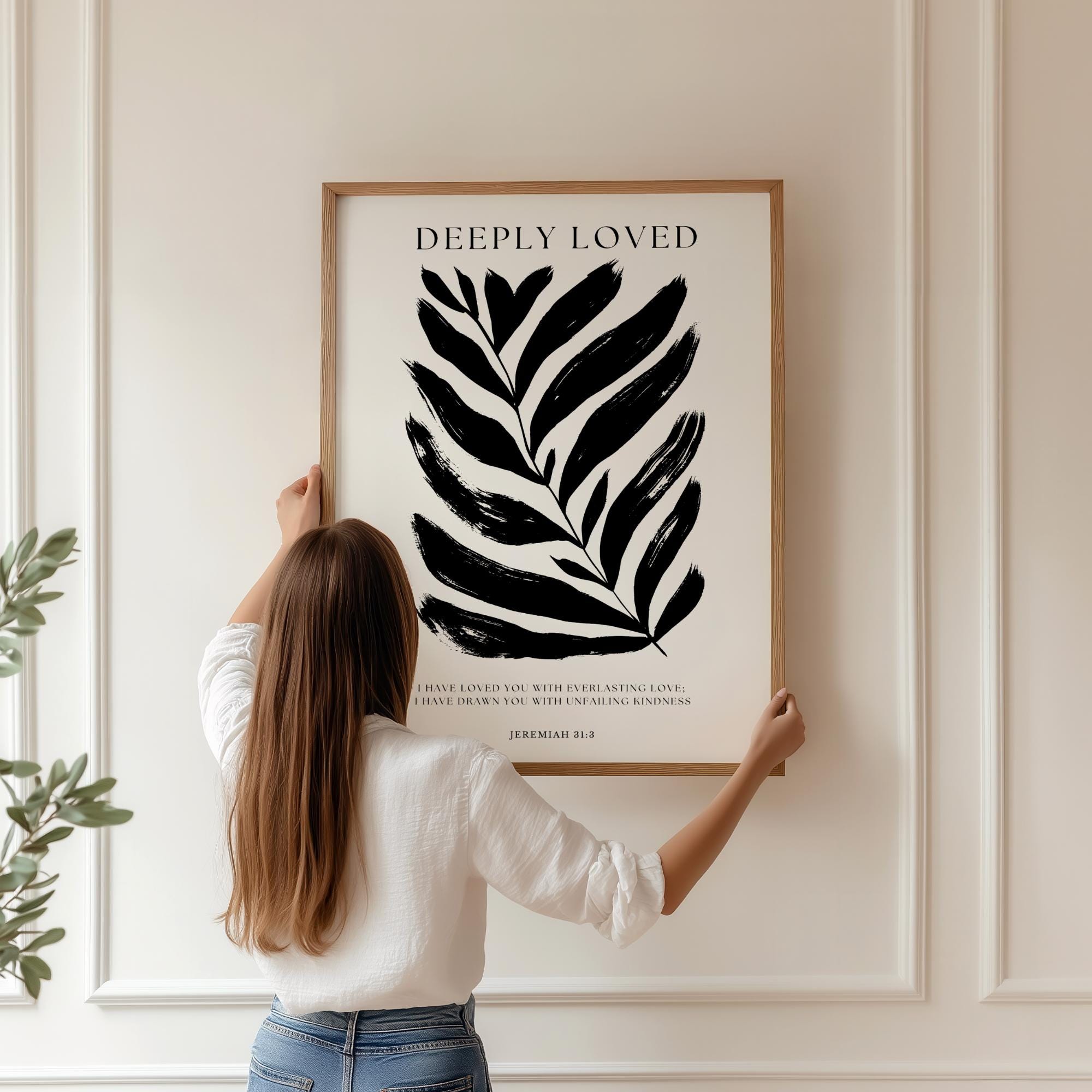 Set of 2 Minimalist Scripture Prints | Christian Wall Art | Bible Verse ...