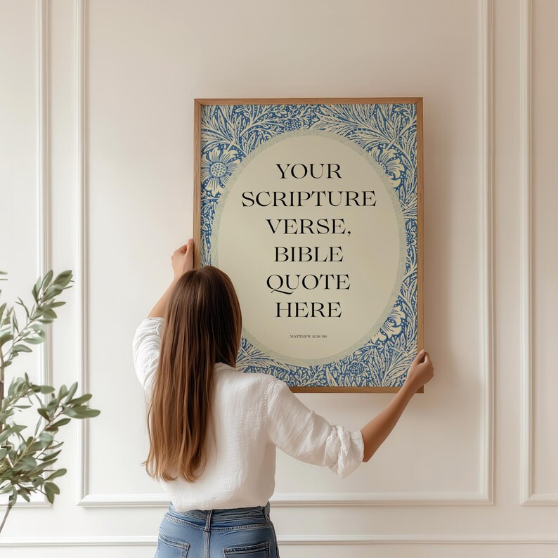 Custom Bible Verse Wall Art | Personalized Scripture Print | Christian ...