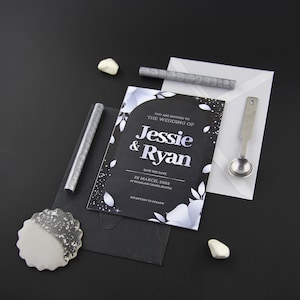 2 mm, Silver, Gold, Rose Gold Foil Invitation, Mirror Wedding Invite Set, Foil Vellum Invitations, Quniceañera Invitations