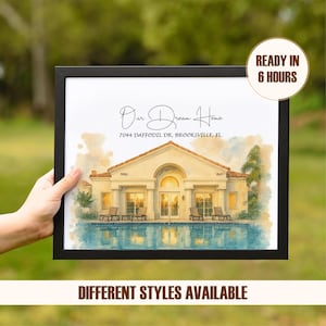 Wedding Venue Watercolor Painting, Wedding Church Prints, Church Building Portrait, Custom Anniversary Gift, Couple Wedding Venue Canvas