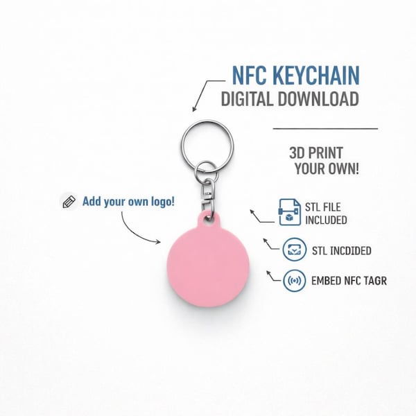 Making Nfc Keychains Custom Nfc Keychain - Etsy