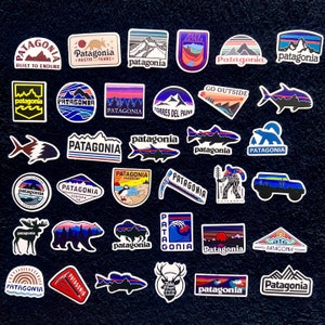 15/10/20/30 pièces Stickers Patagonia, Stickers de marque, Stickers cadeaux, Imperméables, Meilleurs stickers image 5