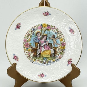 VTG, plato de porcelana china de Royal Doulton para el Día de San Valentín, 1978, con caja: ¡regalo para el Día de San Valentín!
