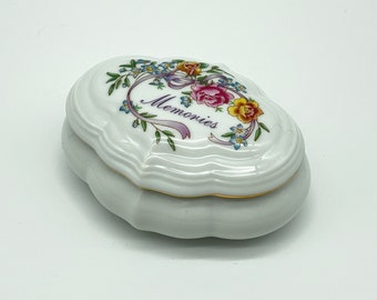 VTG, Avon Porcelain Music Box Trinket Box, 1980s - Mother's Day Gift!