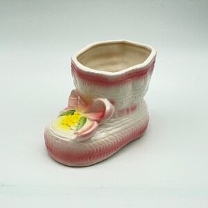 VTG, Giftwares Co Nancy Pew, Ceramic Baby Bootie Planter, Made in Japan 1960s - Mother&#39;s Day Gift!