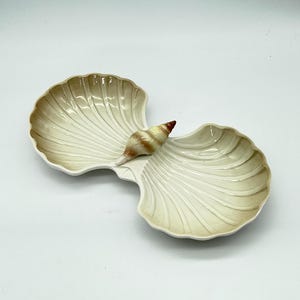 VTG, Otagiri Seashell Divided Soap Dish Plate, Made in Japan 1980s - Housewarming Gift!