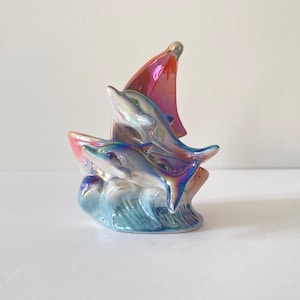 Vintage ceramic dolphin figurine - Etsy 日本