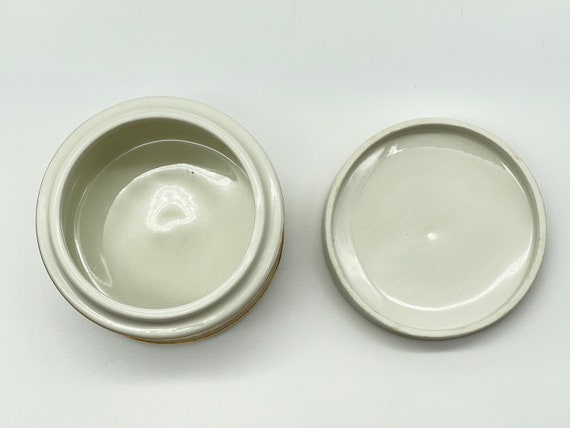 VTG Sadler Porcelain Trinket Box Powder Jar, Made… - image 3