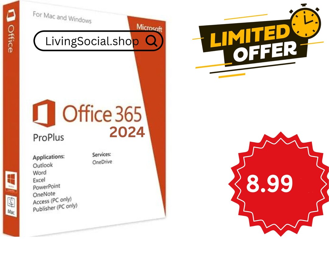 Microsoft Office 365 Pro Plus 2024 5 Devices & Lifetime and Onedrive ...
