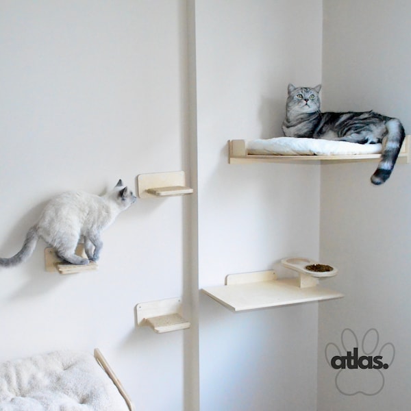 Wall Mounted Cat Bed, Cat Wall Play Furniture, Cat Shelves for Climbing, Cat Wall Furniture, Cat Shelf, Cat Play Furniture, Cat Toys