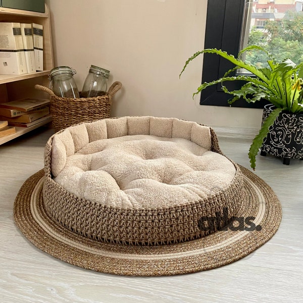 Handmade Dog Bed, Wellsoft Mattress, Removable & Washable, Dog Bed Large Dogs, Pet Bed, Luxury Dog Bed
