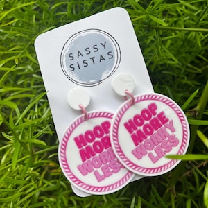 Hula Hoop themed earrings