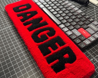 DANGER Tufted Keyboard Wrist Rest Rug