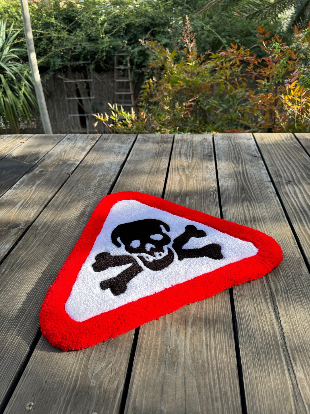 Caution Rug DEATH WARNING Rug - Etsy