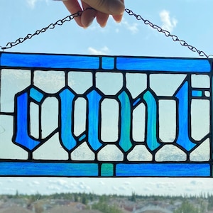 Custom Curse Word Stained Glass