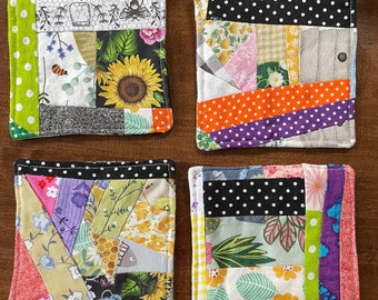 Set of 4 reversible coasters