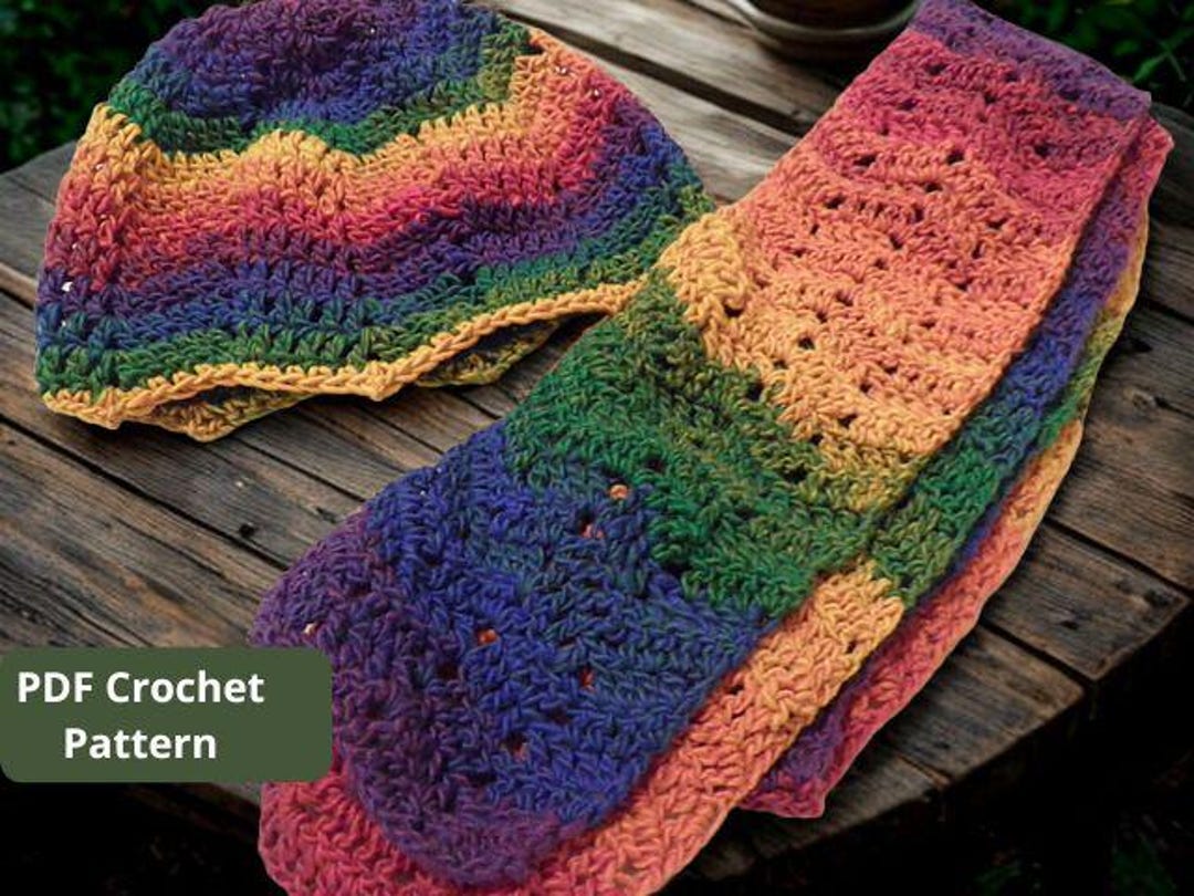 Crochet Scarf Pattern PDF | One Skein Scarf | Easy Textured Scarf - Etsy