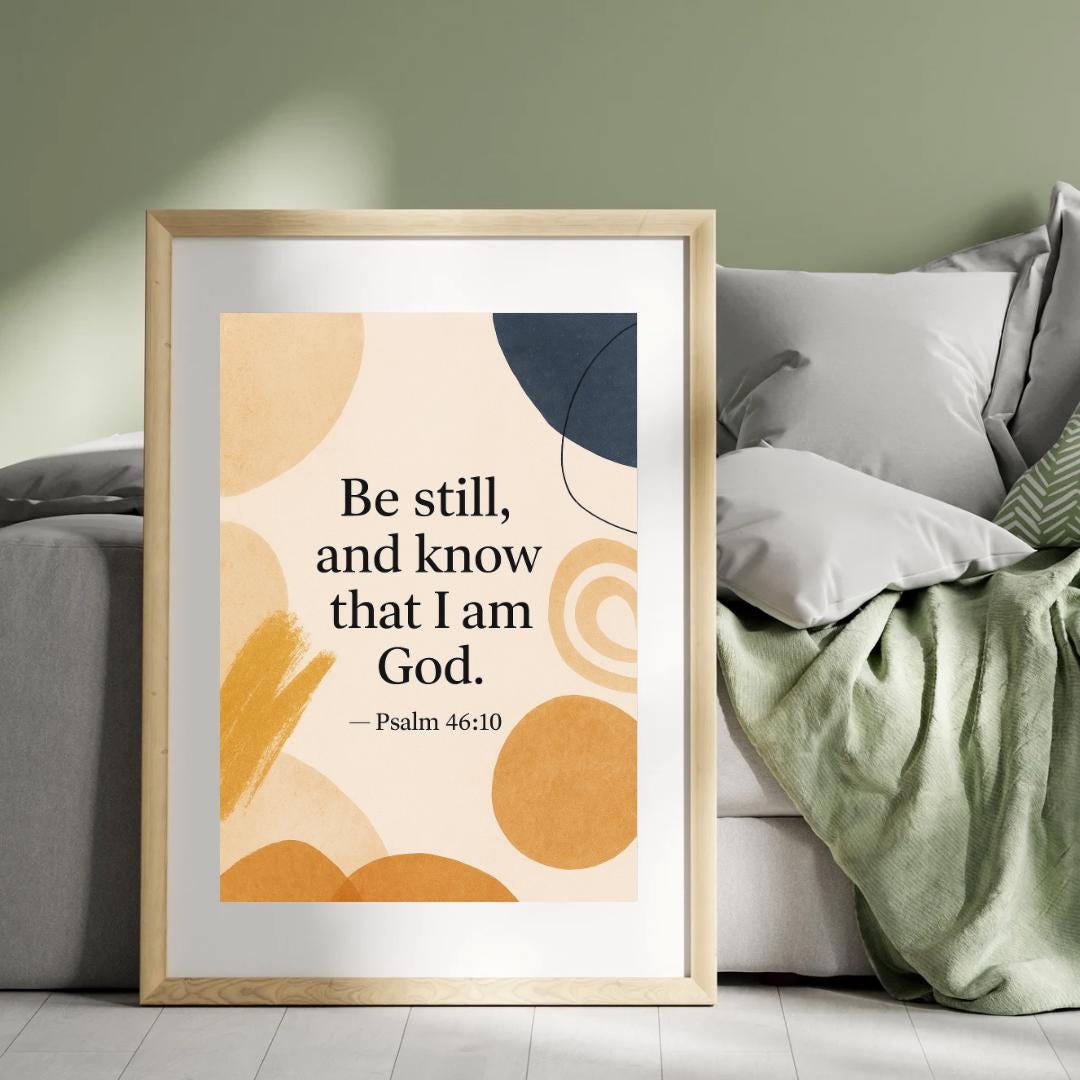 Abstract Christian Wall Art Set | Bible Verse Prints (digital Download ...