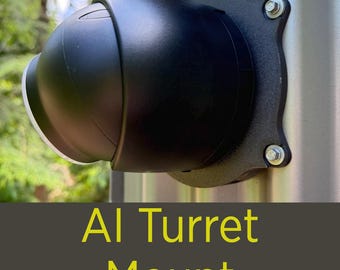 Corrugated metal siding mount compatible with Ubiquiti AI Turret & Camera Junction Box