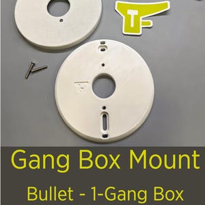 Ubiquiti-Compatible Camera Gang Box Mount - 1-Gang, Bullet Camera