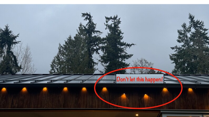 An image showing lights dangling without brackets