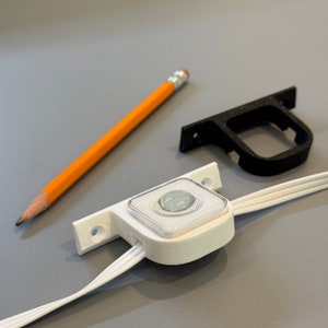 An image showing flush mounting brackets for Govee Permanent Outdoor lights 2 with a light press fit into place