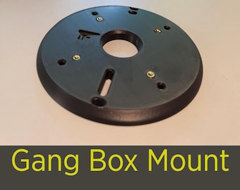 Ubiquiti-Compatible Camera Turret Gang Box Mount - 1-Gang, Turret style