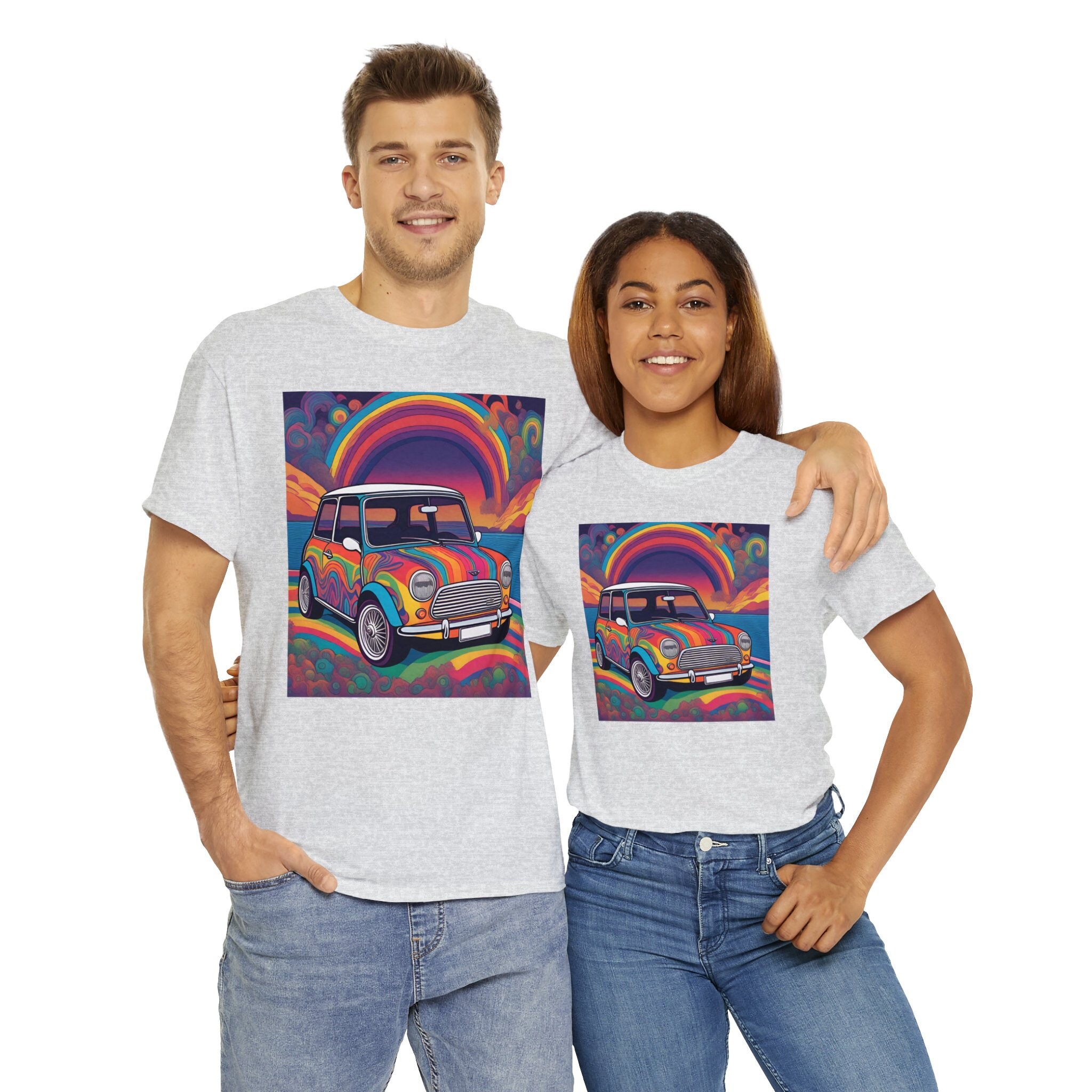 Colorful Mini Cooper T Shirt Vibrant Car Enthusiast Apparel Stylish Tee