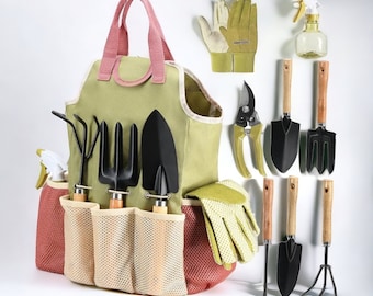 Comprehensive Garden Tool Set with Bag, Gloves, and Spray-Bottle - Ideal Gardening Kit for Indoor and Outdoor Use