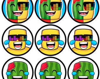 15 x Edible Starter Roblox Cake Toppers