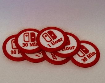 Gaming Reward Tokens for Kids | Screen Time Tokens | 30 Minute & 1 Hour Rewards | Console Style Parenting Hack | Behaviour Reward System