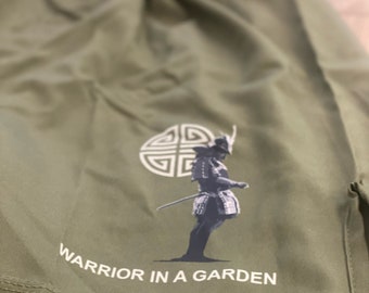 MMA Jiu Jitsu Fight Shorts - Warrior In A Garden - Grappling - BJJ