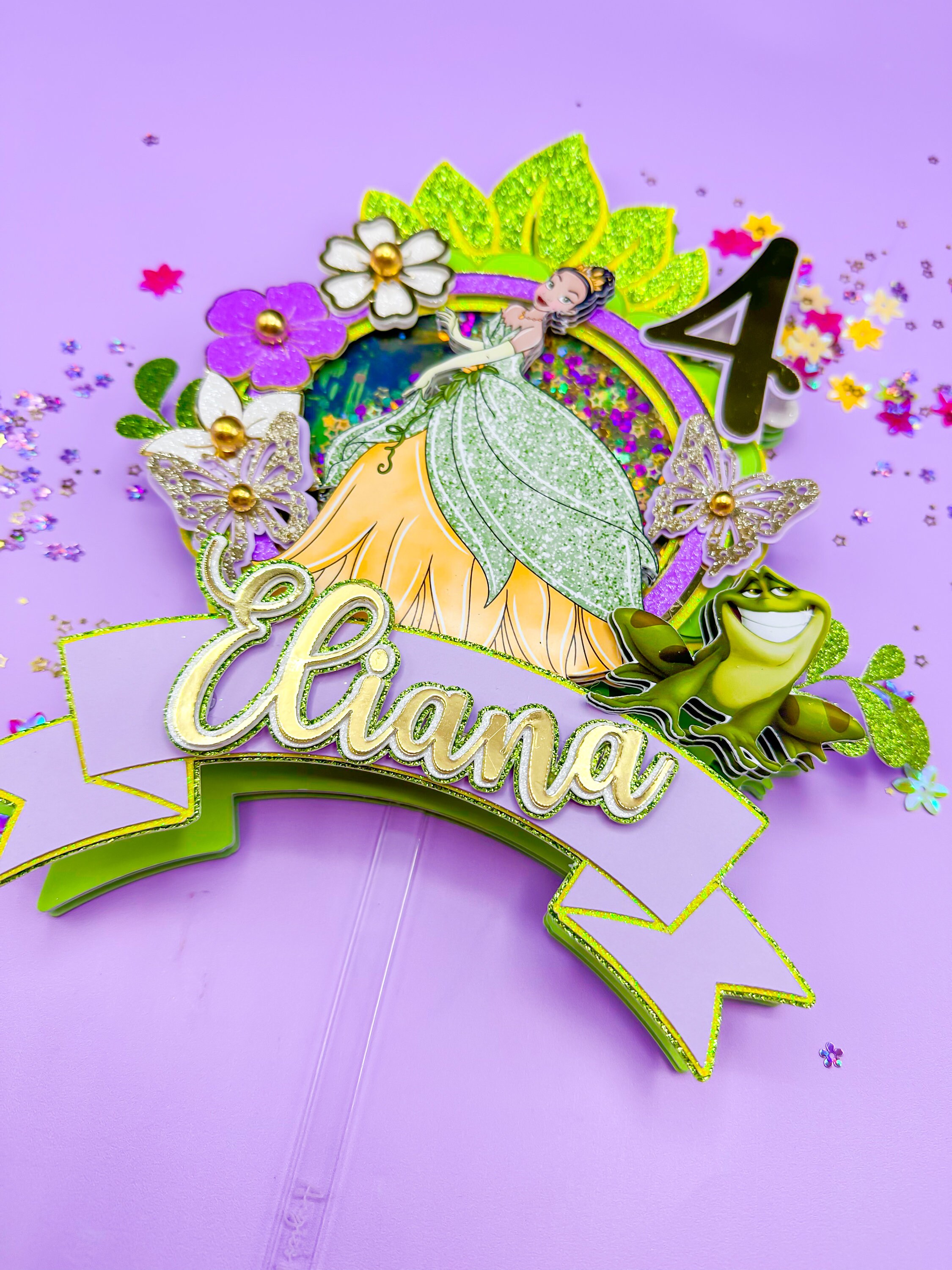 Princess Tiana Cake Topper Princess Cake Topper Princess Party Princess ...