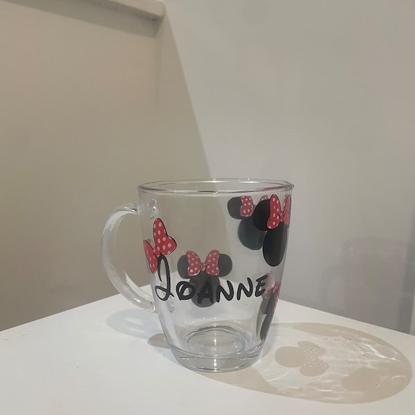 Tasse en verre personnalisée inspirée de Disney | café | thé | boissons chaudes| Disney