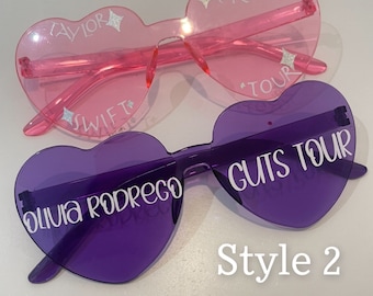 Personalisierte Sonnenbrille für Konzerte Hochzeit Gefälligkeiten Geburtstag Hen Party Do Novely Glasses Party Glasses Custom Glasses