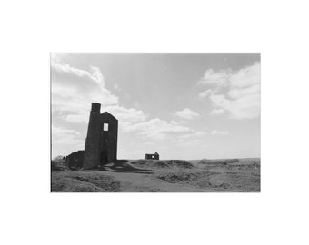 magpie mine | derbyshire | overhaddon | peak district | landscape | photography | fine art | wall art | black and white | film | analog