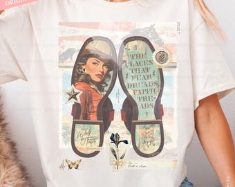 Christian Cowgirl Boots PNG: Walk By Faith Design (Digital Download)