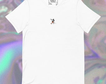 Embroidered Vintage Mickey T-Shirt - Classic Disney Character Tee
