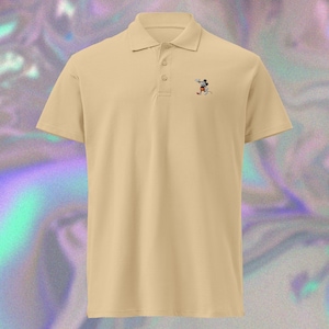 Embroidered Vintage Mickey Premium Pique Polo- Classic Disney Character Polo