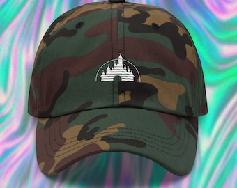 Gorra con el castillo de Disney bordado: bonita gorra con diseño de Disney