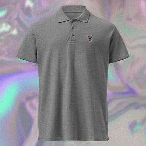 Embroidered Vintage Mickey Premium Pique Polo- Classic Disney Character Polo