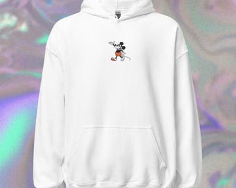 Besticktes Vintage Mickey Sweatshirt - Klassischer Disney Charakter Hoodie